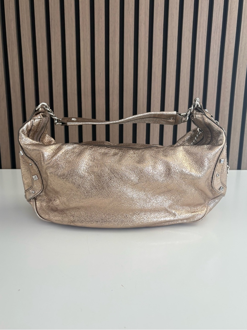 VTG Y2K JUICY COUTURE Metallic Leather Bag